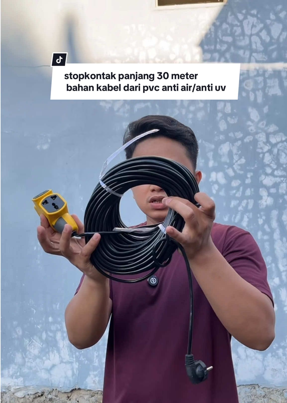 stopkontak panjang 30 meter bahan kabel dari pvc anti air/anti uv #stopkontak #kabelpanjang #stopkontakkabel