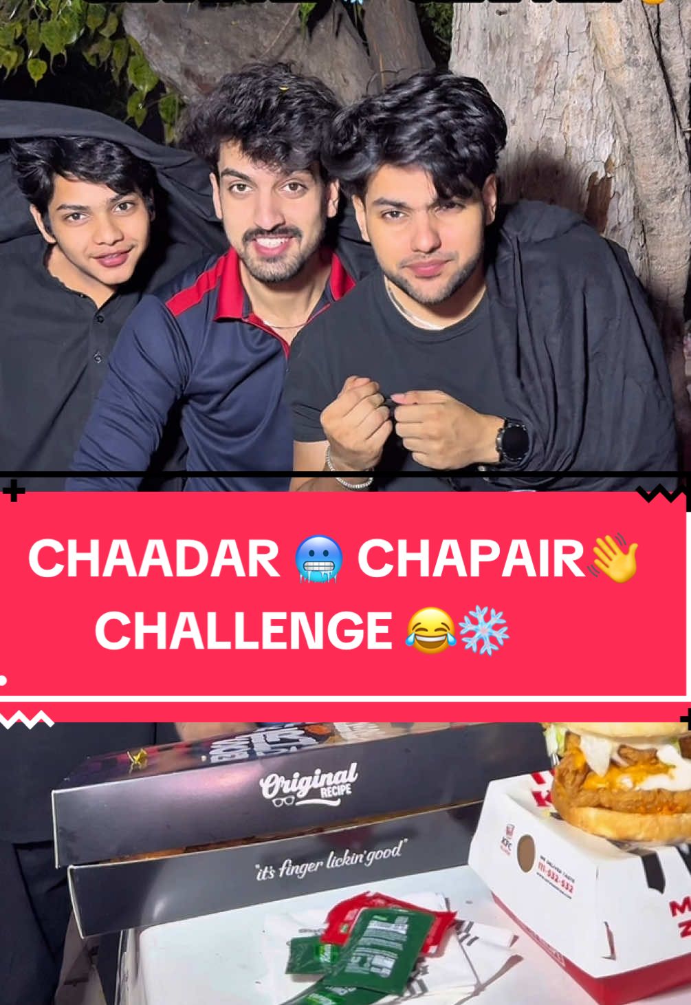 CHAADAR ❄️😂  CHAPAIR 👋CHALLENGE 😂 Welcome back 😍❤️ BADSHAH GANG ❤️@Abdulrehman @abdullah._.shah0 @Haider Nasir Sandhu #rockpaperscissors #winter #Running #dance #challenge 