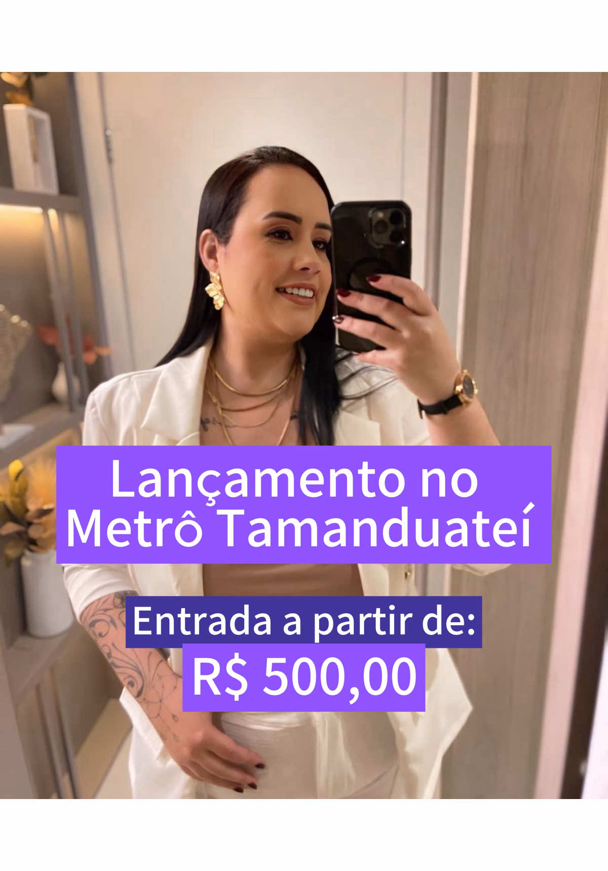 🏙️ More ou Invista no Tamanduateí! 🏡✨ 🚇 Projeto literalmente na porta da estação! 💜 Apartamentos de 1 e 2 dormitórios com opções de varanda 💰 Entrada a partir de R$ 500 🏊‍♀️ Lazer de clube completo pra você viver com conforto e diversão todos os dias! 📍 A poucos passos da Av. do Estado 🚆 Apenas 7 estações da Av. Paulista — pertinho de tudo! 📄 Fluxo direto com a construtora, entrada a partir de 10%, sem burocracia e com condições imperdíveis 😍 💬 Agende já sua visita e venha conhecer esse super lançamento! 📲 11 97331-8043 – Corretora Pinatti 💜 #Tamanduateí #ZonaLeste #VilaPrudente #CorretoraPinatti #Vivaz       
