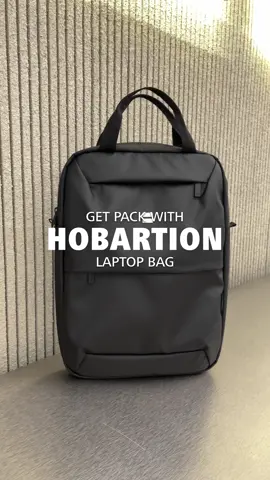 Tas yang compact tapi tetep fungsional, kalo kalian gak suka ribet bawa-bawa backpack, kalian bisa pake Hobartion Laptop Bag ini! 🙌🏻 #laptopbag #taslaptop #taskerja #getreadywithme #localbrand 