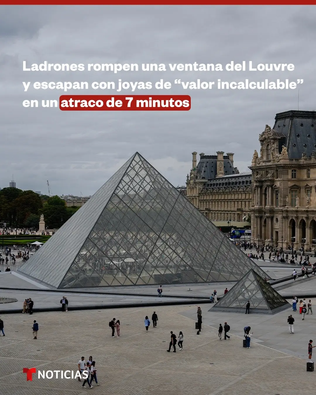 🇫🇷💎 Varios ladrones entraron el domingo en el #Louvre utilizando una escalera y se llevaron joyas de valor incalculable, dijo el ministro del Interior de #Francia. El emblemático museo de #París cerró durante el resto de la jornada debido al atraco a plena luz del día. El ministro del Interior, Laurent Nuñez, lo calificó como un “robo sustancial”. En declaraciones a France Inter explicó que los individuos “entraron desde el exterior usando una escalera”, robaron joyas de “valor incalculable” y que la operación “duró siete minutos”. Después de romper una ventana, los atracadores entraron a la Galería de #Apolo y supuestamente robaron “nueve piezas de la colección de joyas de Napoleón y la emperatriz”, dijo el diario francés Le Parisien. 