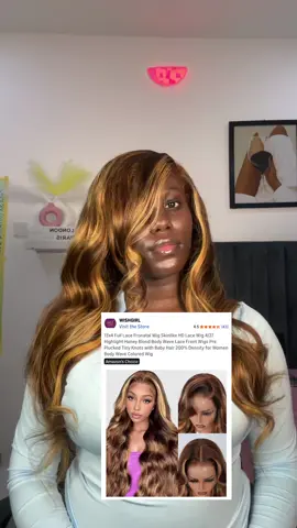 @wishgirl_amazon highlight got my skin popping 😘LINK IN BIO GUYS #highlightwig #top1contentcreator  #amazonwig #bodywave #creatorsearchinsights 