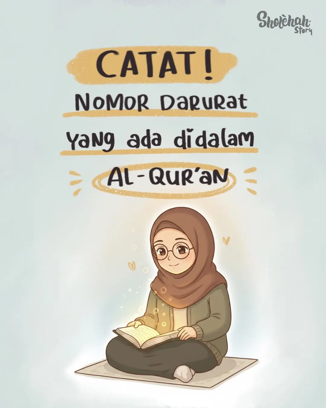 Kadang kita buru-buru cari pertolongan ke manusia, padahal semua “nomor darurat” itu sudah Allah siapkan di dalam Al-Qur’an. Saat kecewa, sedih, takut, atau bingung — cukup buka ayatnya, lalu baca dengan hati. Karena setiap rasa punya ayat penyembuhnya. 🌙 ✨ Yuk, simpan postingan ini biar nggak lupa, dan mulai biasakan mencari ketenangan lewat firman Allah. ➡️ Follow @sholehahstory buat konten pengingat hati yang menenangkan setiap hari 🌸 #sholehahstory #quranhealing #muslimahjourney #renunganislam #selfreminder 