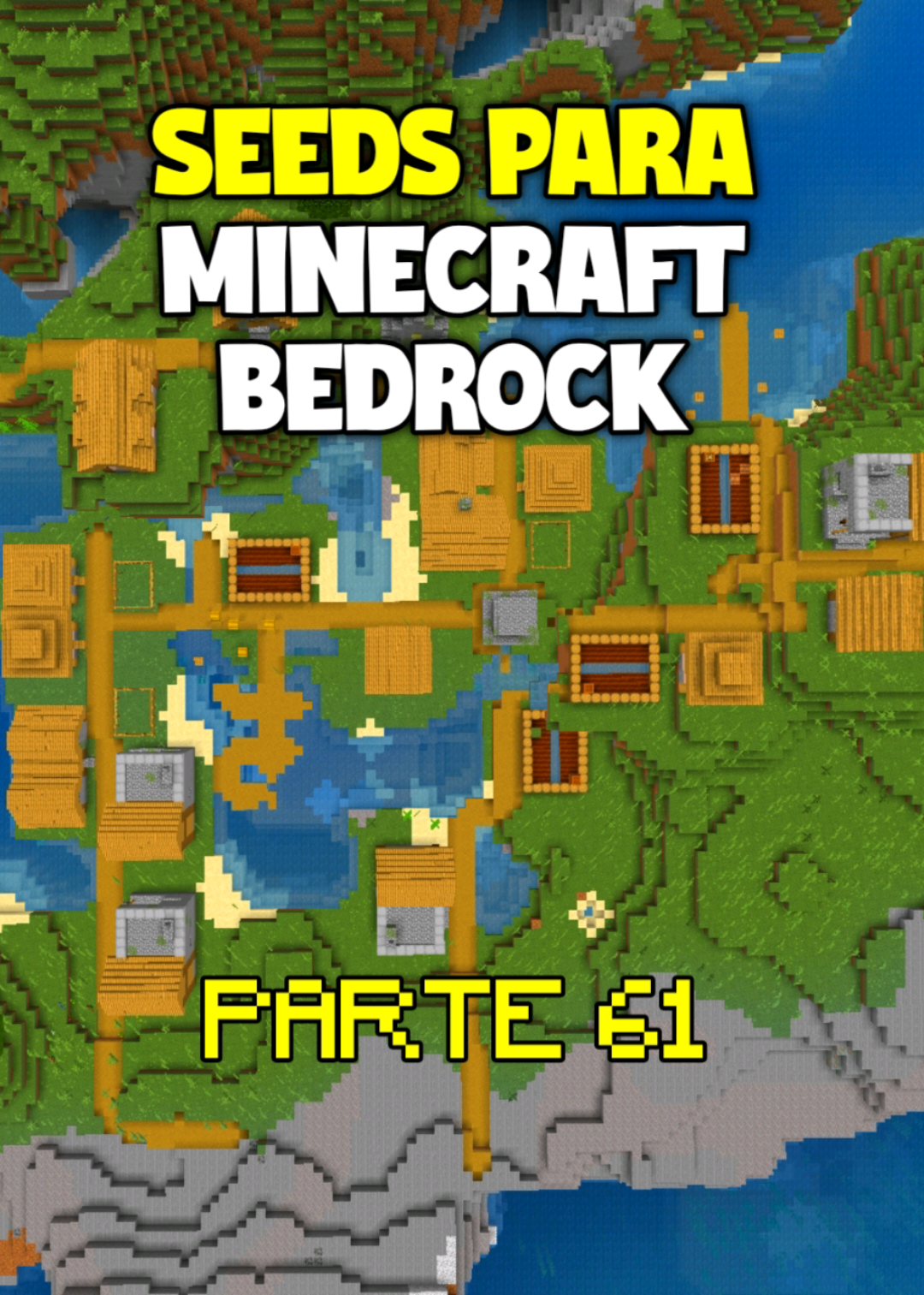 MELHOR SEED Para Minecraft Bedrock #Minecraft #minecraftbedrock #mcpe #fyp 