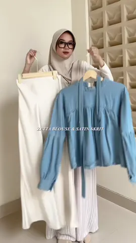 Cakep juga di mix sama satin skrit🫶🏻😍#blouse #blousewanita #blousejeans 