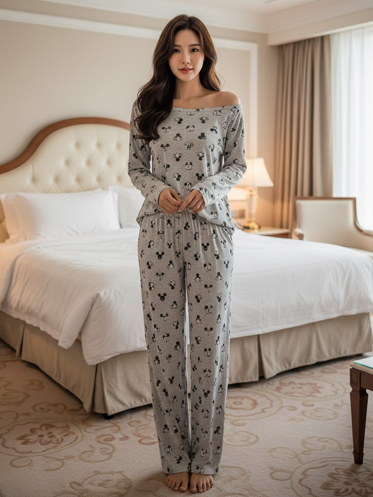 Thiết kế mới nhất ✨ – Bộ đồ ngủ trễ vai dài tay, form rộng thoải mái, cực xinh luôn! #bichmailunglinh96 #thoitrang #thoitrangnu #xuhuong #BoDoNguNu #BoDoNguDep #BoNguTreVai #BoDoMacNha #OutfitONha  #ThoiTrangNu2025 #BoNguDangYeu #OutfitChill