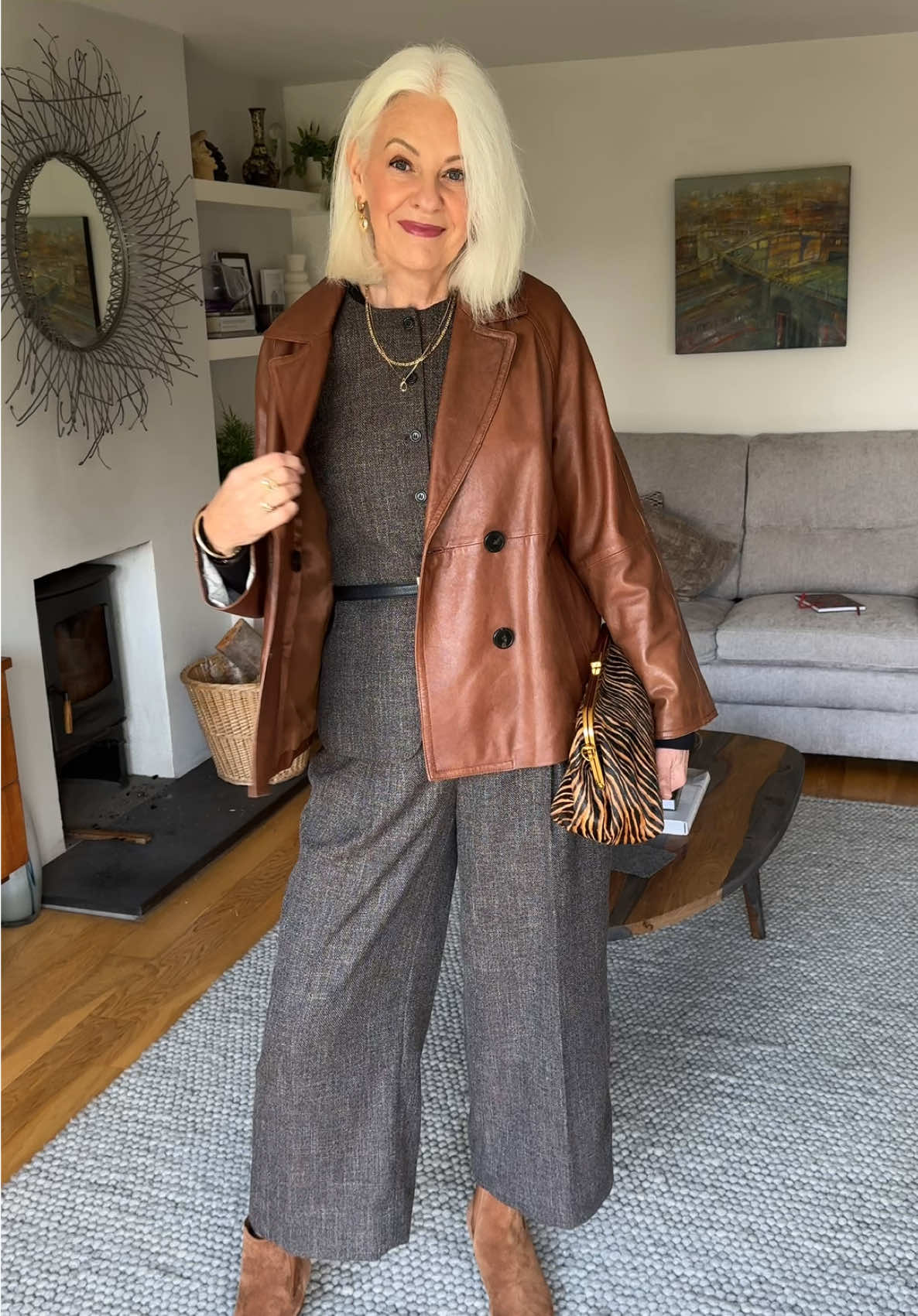 What I wore to go for lunch with friends 🍁🍂 #autumn #outfits #over50 