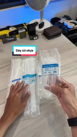 Dây rút nhựa loại tốt, nhiều kích cỡ lựa chọn ạ #LearnOnTikTok #muataitiktokshop #dayrutnhua #anhthichdien 