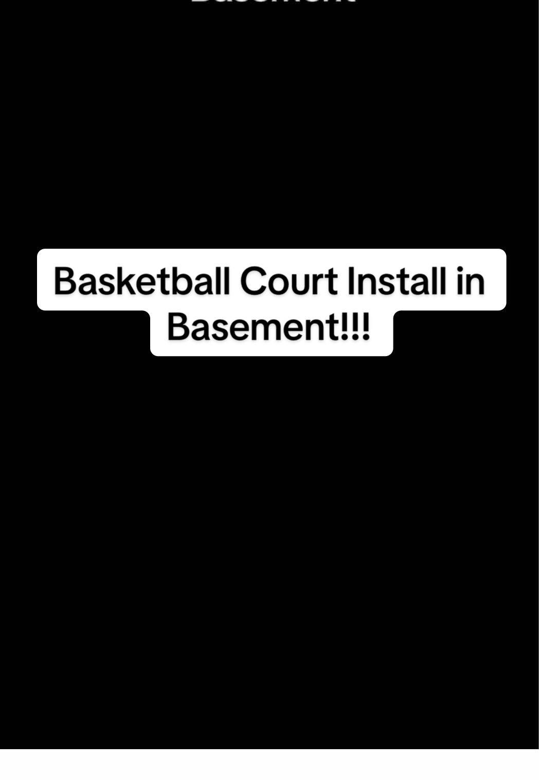 #basketball #NBA #construction #sports #basement 