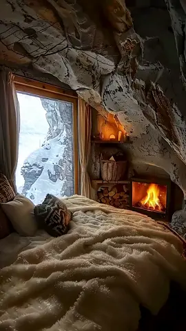 Immerse yourself in a cozy winter night. Listen to the sound of the fire crackling and the snow falling outside the window. A peaceful space to rest, sleep, or simply breathe.#SleepVibes #SnowfallSounds #snowstrom 