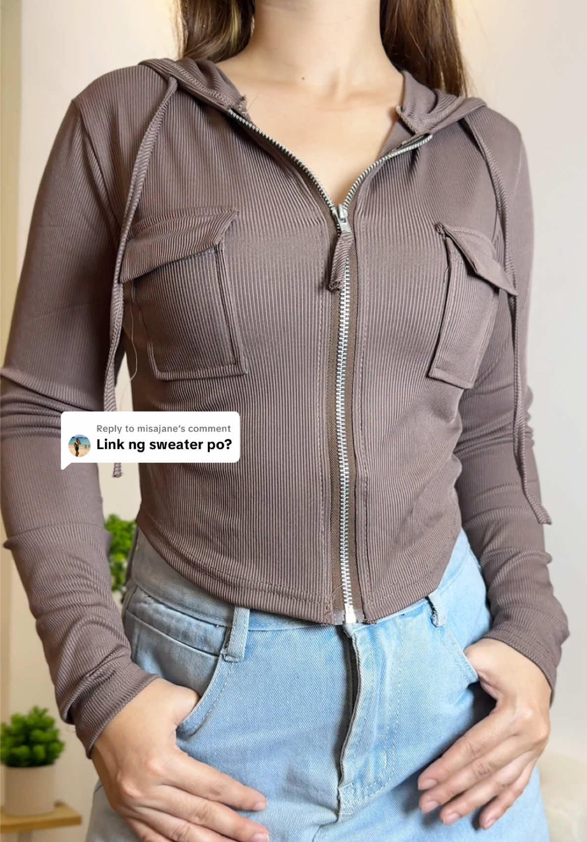 Replying to @misajane here’s the link mi, check out na! #longsleevetop #sweatertop 