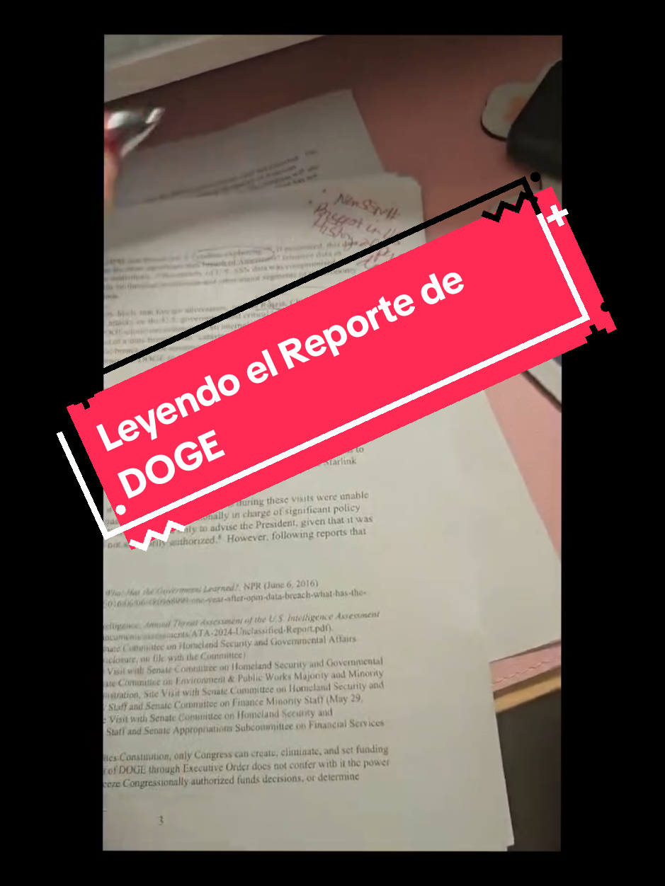 DOGE revelaciones, Reporte al Senado, número de seguro social, violación de datos #tiktoklive #livehighlights 