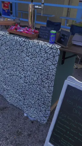We had a cute set up yesterday at a Trunk Or Treat! Met so many great people and made some awesome connections. Next week we are booked Tuesday, tentative for Wednesday and booked Friday and Saturday. Offering deliveries or pick up Monday and Thursday! #portstlucie #thequartzcup #coffeecart #matcha #coldbrew 