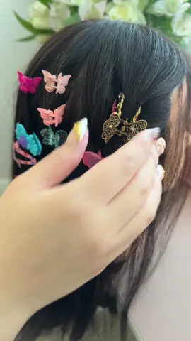 Part 2 removing hair clips 🦋 #asmrperls #asmr #asmrhairplay #asmrhair #asmrrummaging 