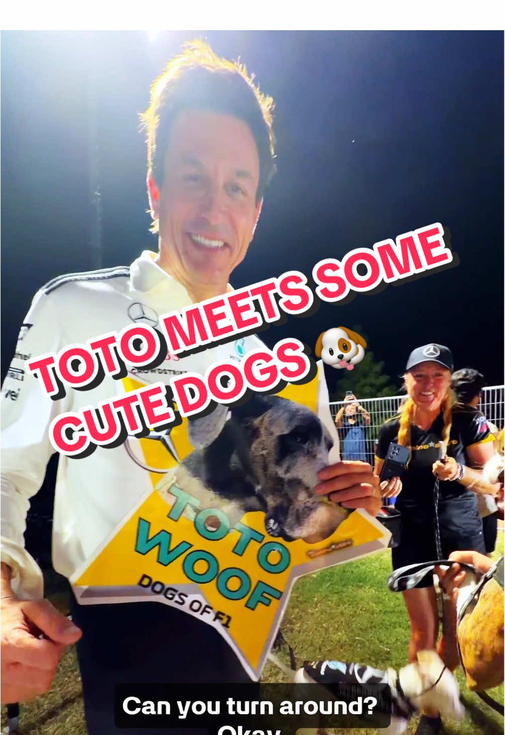 We need to meet Toto Woof so so bad 🙏 #f1 #formula1 #usgp #totowolff #dogs 