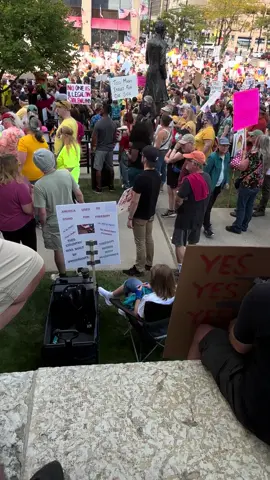 No Kings Protest 10/18/25 Dayton Ohio. There were TOUSANDS!