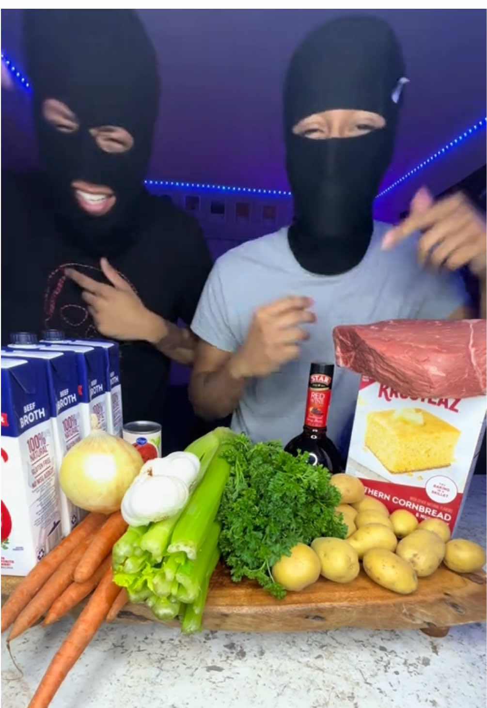 making stew