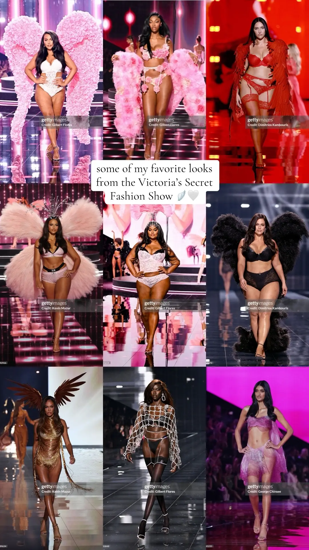 comment below your favorite looks 🤍#vsfashionshow #victoriassecret #victoriasecretfashionshow #vsangel #fashiontok 