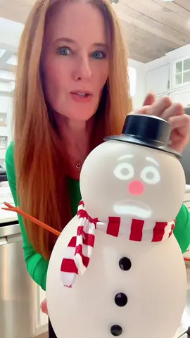 Ok this is just the cutest thing.  #christmasdecor #snowman #talkingsnowman 