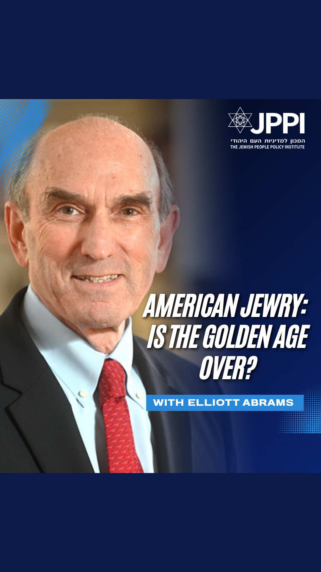 In the aftermath of October 7th, Elliott Abrams argues that the golden age of American Jewry has come to an end. Antisemitism is at an all-time high, and the era of bipartisan support for Israel is over. To read Elliott's full article in JPPI's Annual Assessment of the Jewish People 2025: https://bit.ly/4nfTL8Z