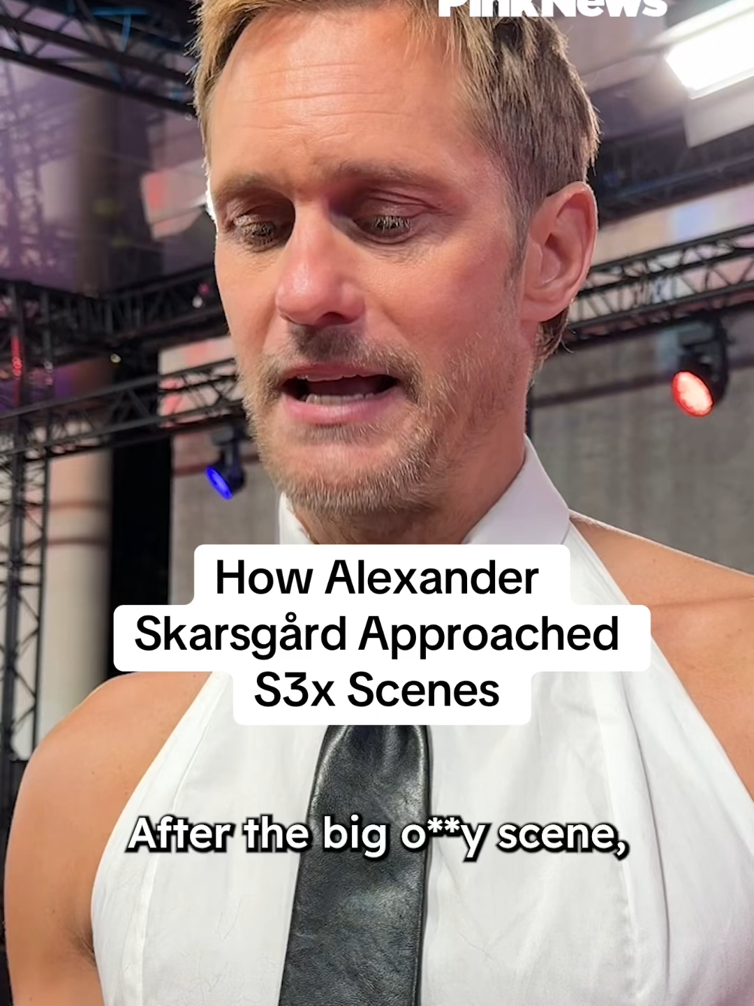 Alexander Skarsgård has revealed how he maintained authenticity whilst filming the s3x scenes for his upcoming BDSM biker ‘dom-com’, ‘Pillion’, whilst talking to PinkNews on the red carpet for the film’s London premiere. Skarsgård chatted to us about avoiding stereotypes and how it was important to highlight how “clumsy, weird, and funny” those moments can be. ‘Pillion’, directed by Harry Lighton, will release in UK cinemas on November 28th. #AlexanderSkarsgard #Pillion #LGBTQIA #films #LondonFilmFestival