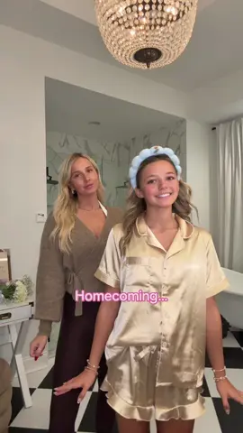 Golden hour ✨🫶🏼 Hoco look #fyp #viral #momanddaughter #grwm #hoco 