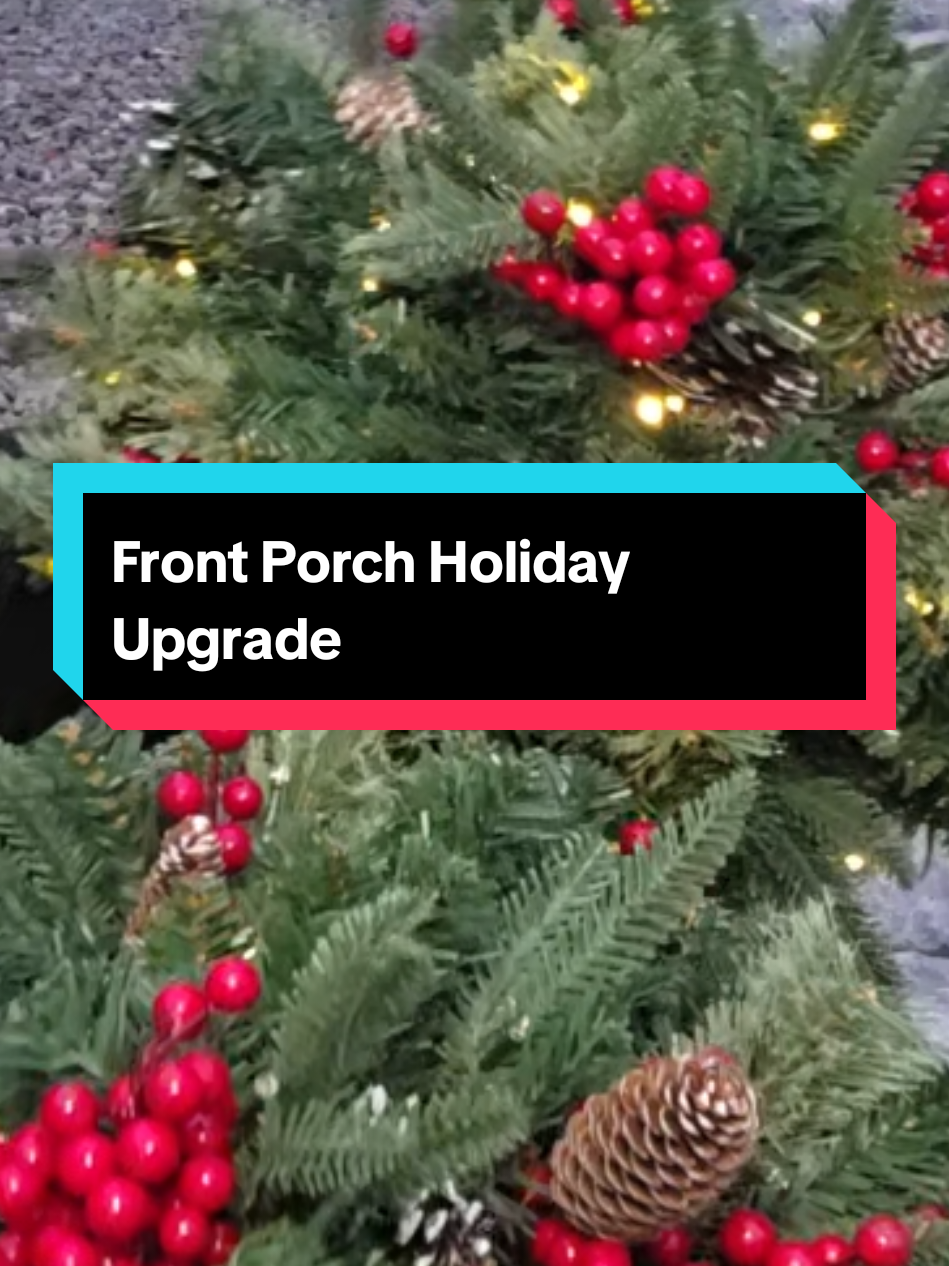 Your guests arrive & your Outdoor Christmas Trees Urn Filler instantly sets the mood 🎄 Battery-operated, 50 LED warm lights, red berries + pine cones = front-door magic. Grab yours now and be holiday ready! #tiktokshopcreatorpicks #tiktokshopblackfriday #creatorpicksambassador #christmasdecor #christmastree 