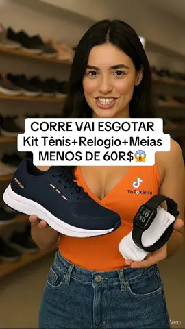Kit Tênis+Relogio+Meias #tenis #relogio #meias #homem #tiktokshop 