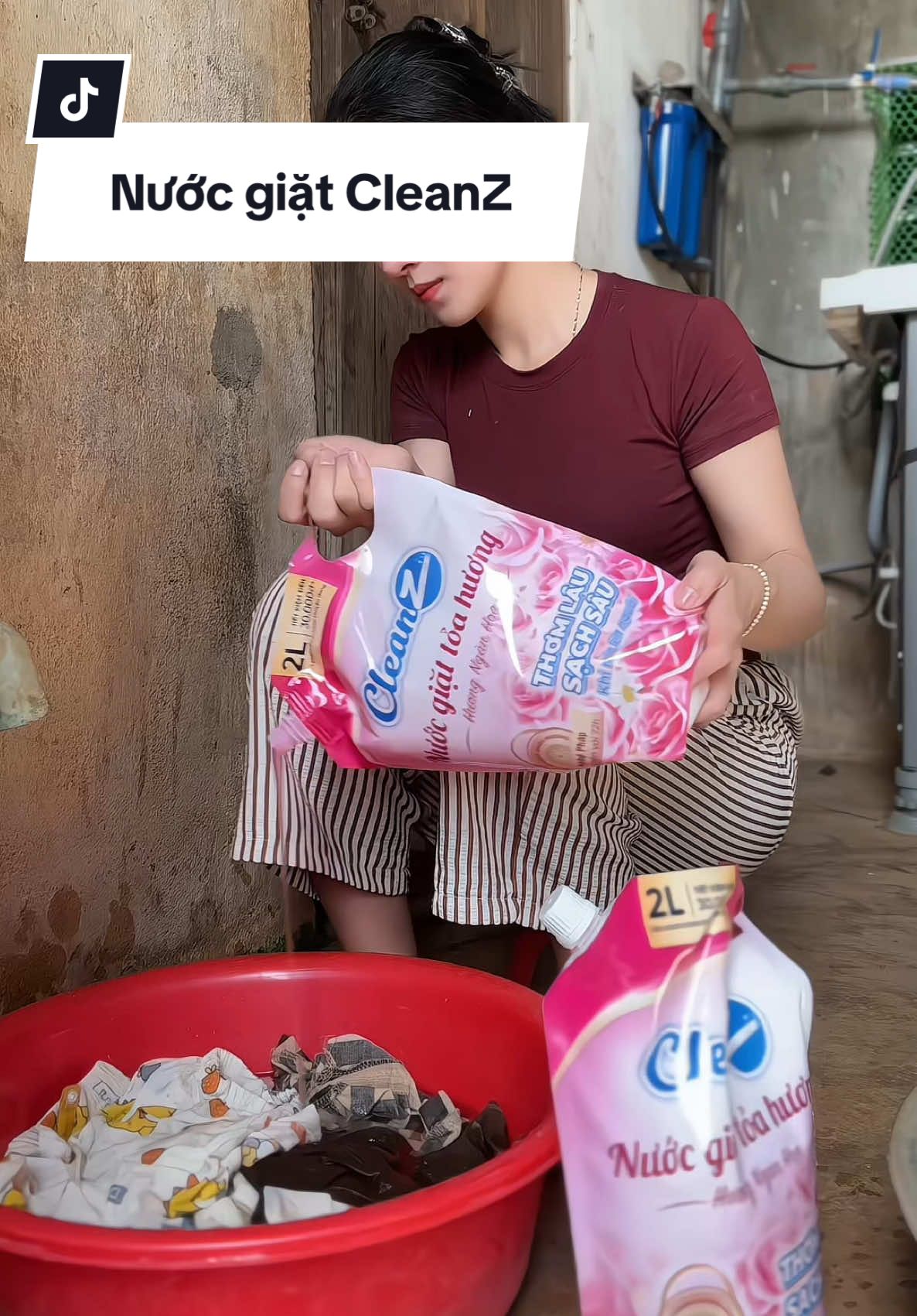 Nước giặt xả Cleanz #nuocgiatxa #nuocgiatcleanz #cleanz #nuocgiat #aikomi  @Phùng Dung - Mẹ Cu Bo Review  @Phùng Dung - Mẹ Cu Bo Review 