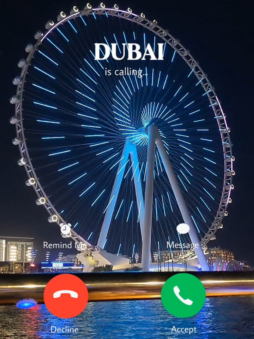Dubai is calling 🇦🇪 🌆🎡🕌 When Dubai calls 📳, You Answer!! 📞😎🥰✨ The answer will always be Yes!! ✅🩷🤩🧿 #dxb #dubai #travel #dubai_dxb_uae #fyp  @Emirates 