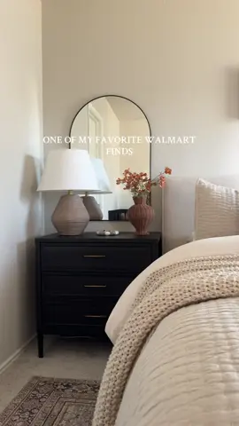 restyled my nightsands 🤎 but wanted to share that these @Walmart nightstands are under $160 and are back in stock! they have soft close drawers and built in outlets also! #bedroom #nightstand #walmartfinds #bedroominspo #bedroomdecor 