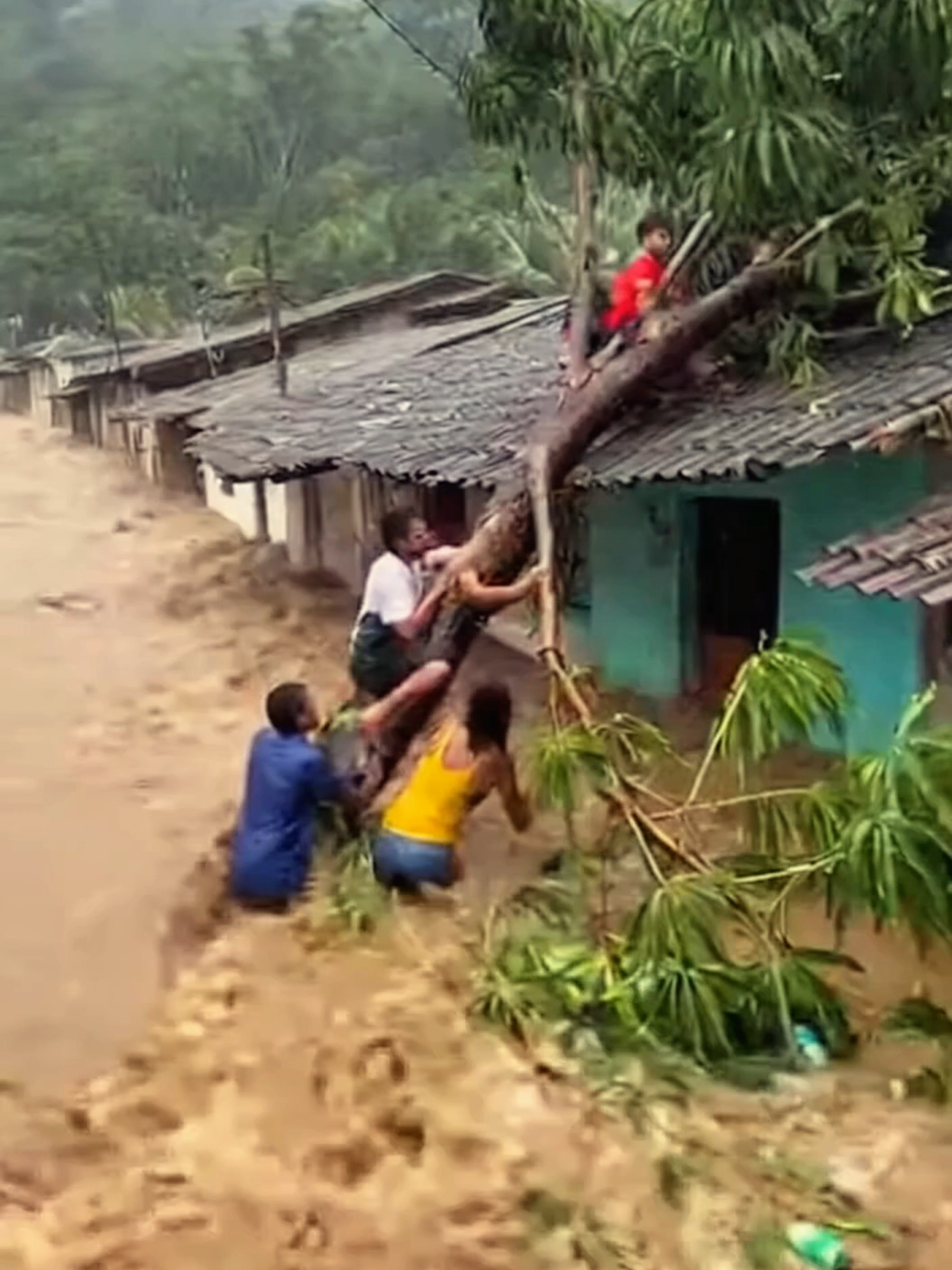 🌊 Família usa árvore caída para subir no telhado e escapar da enchente! 🌊 Family climbs fallen tree to reach the roof and escape the flood! Uma família inteira luta contra a força da enchente e usa uma árvore tombada como única saída para alcançar o telhado e fugir das águas. 🌊🌳 O momento, capturado por moradores, mostra coragem, desespero e instinto de sobrevivência diante do caos. ⚠️ 🇺🇸 A family fights against the raging flood, using a fallen tree as their only escape to climb onto the roof and survive the rising waters. 🌊🌳 Captured by locals — a raw scene of courage, panic, and survival amid disaster. ⚠️ 🔖 Hashtags  #flood #rescue #family #aiart #aivideo #storm #flooding #disaster #naturepower #enchente #aiartvideo #survival #extremeweather #chaos #desastre #aiartwork #inundacion #tempestade #ai 🔑 Palavras-chave ): flood, rescue, family, survival, water, storm, rain, tree, roof, inundation, enchente, floodescape, nature, disaster, chaos, aiart, ai video, catastrophe, pluie, inundacion, natureza, tempesta, rescate, sobrevivencia, fuerza natural, apocalisse, aiartvideo, flooddisaster, weather, flooding, peligro, agua, stormscene, disastervideo