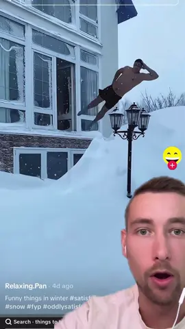 @Relaxing.Pan the snow falling off the roof 😍 #satisfying #winter #snow 