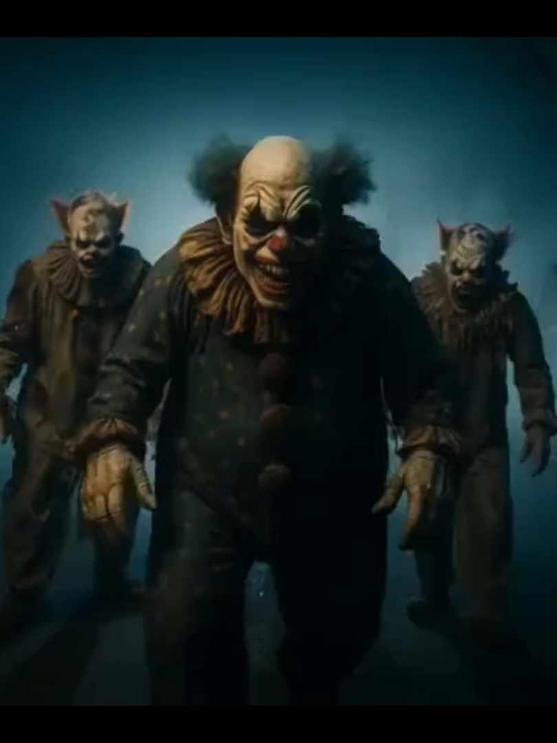 Un gang  de clowns  maléfiques #pixverse #promptly #piclumen #clipchamp #dark