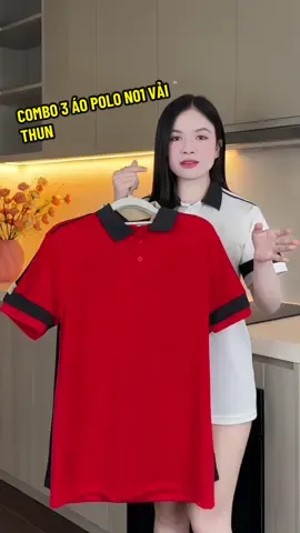 COMBO 3 ÁO POLO N01 VẢI THUN