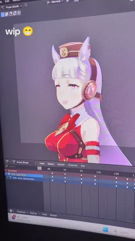 i was away bc i was sick now im back 😈 #goldshipumamusume #blender im doing this but in blender credits to @vondanyom #Animation #goldship #fyp 
