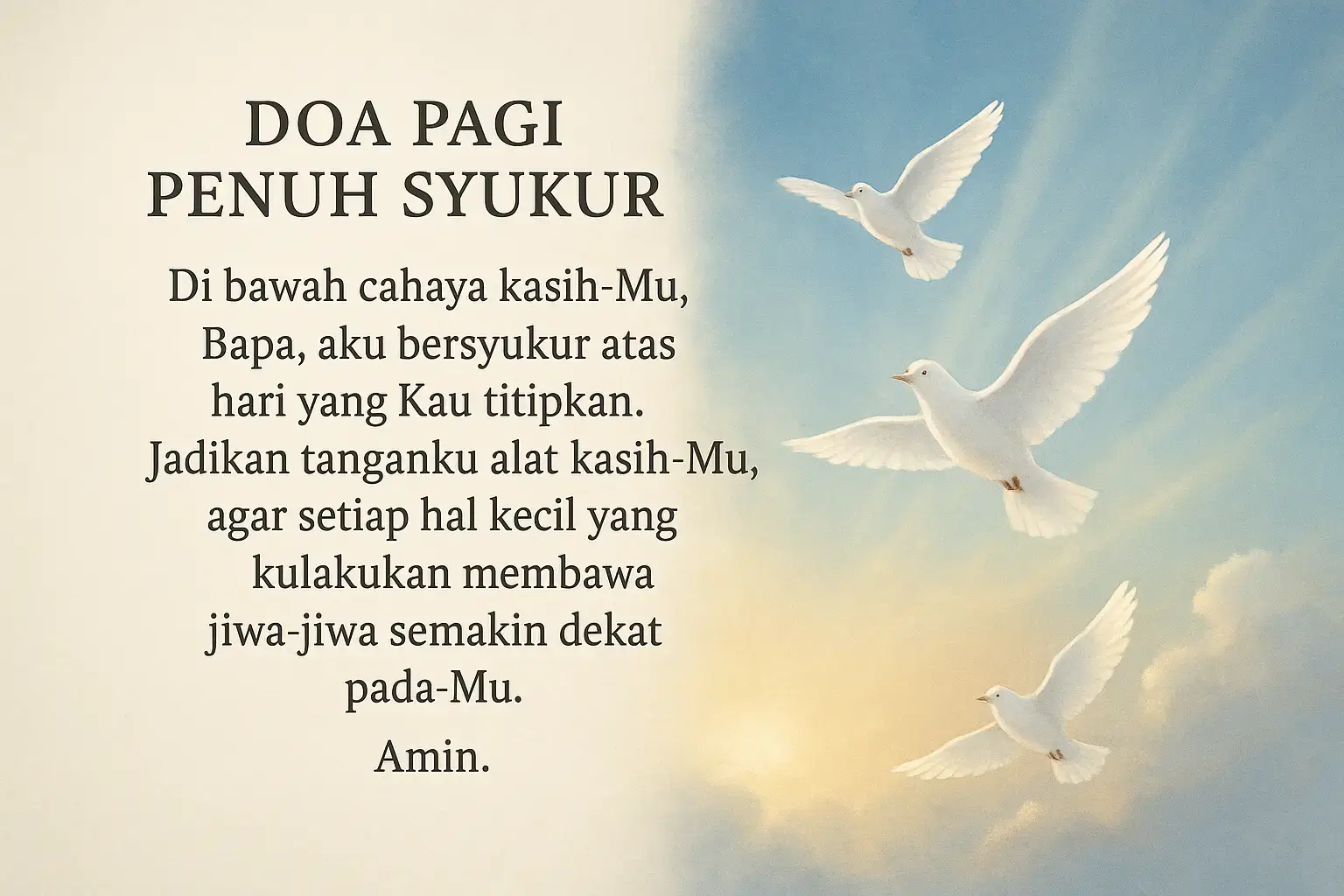 #doapagi #tuhanyesusmemberkati #katolik 