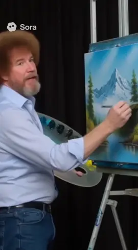 Bobby calls in some backup. #bobross #bobai #bobcat #randysavage #machoman 