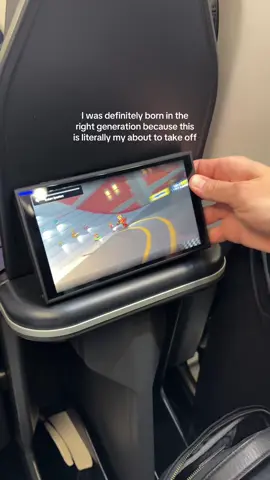 Peak entertainment if you ask me 🤌🏽  #travel #flight #nintendoswitch 