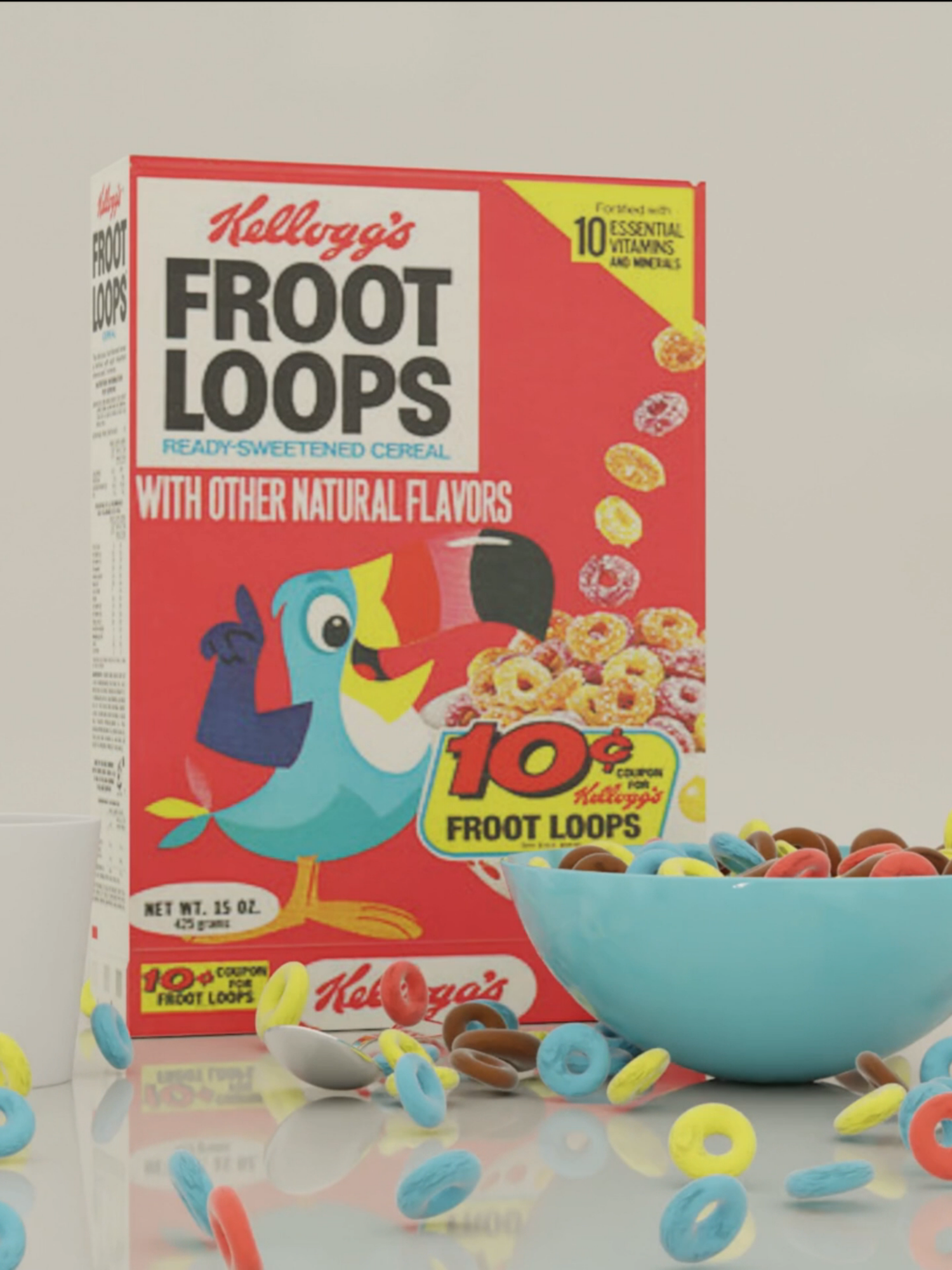 3D art experience inspired by Froot Loops #blenderanimation #digitalart#animation #blender #3d #3dzoompro