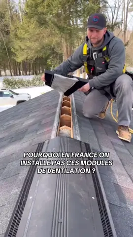 Installation de module de ventilation sur un toit #bricolage #metier #artisan #travaux #france 