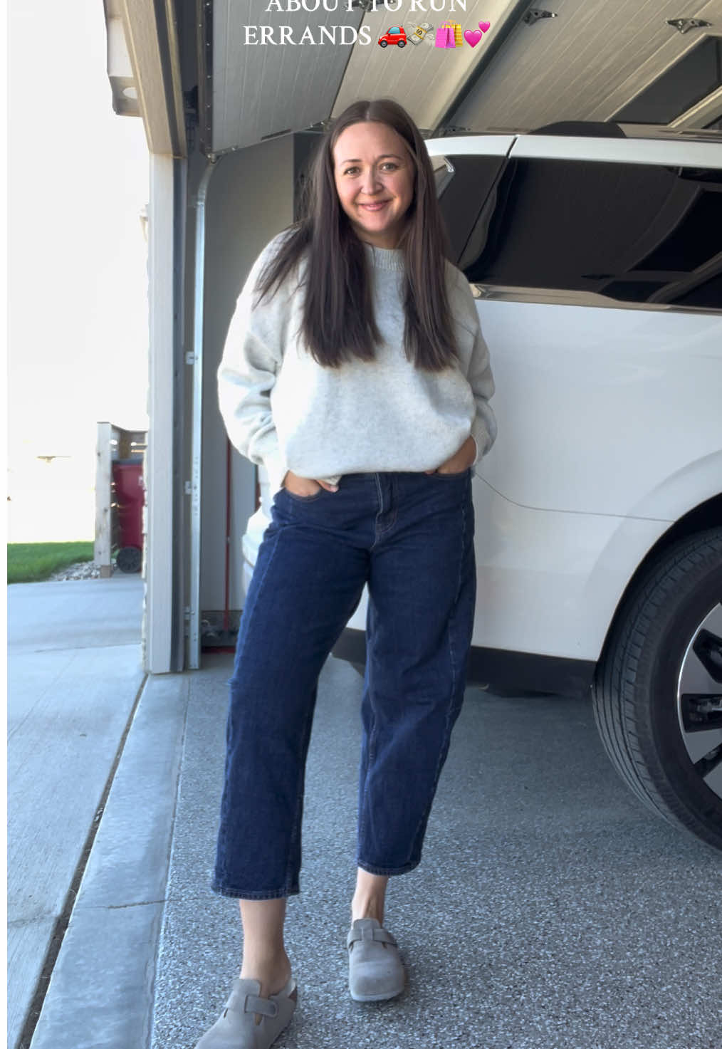 Sunday errands with the whole fam today ☺️ #fyp #OOTD #sahm #toddlermom #errandsoutfit 