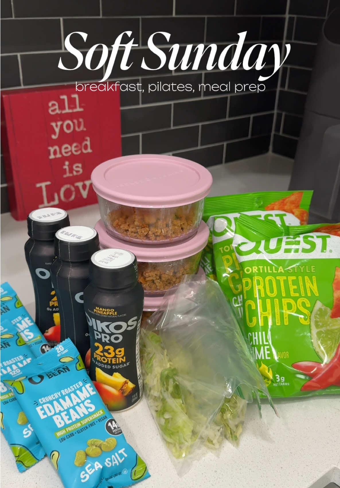 Spend a Soft Sunday with me!🤍 How do you spend your Sundays? @Bloom Nutrition @OIKOS @Quest Nutrition  #sundayroutine #spendthedaywithme #mealprep #dayinmylife #minivlog 