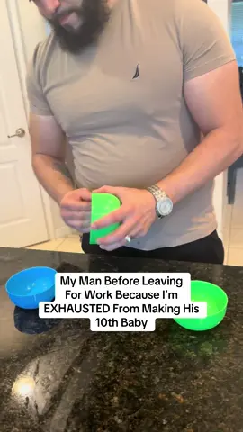 My man before work because I’m too tired creating another life #babydaddy #dadsoftiktok 