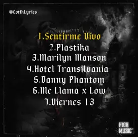 TRACKLIST DEL ALBUM “Corridos Goticos V.1” @TH #tonyherrera #corridosgoticos #everyone #tiktok #fouryourpage 