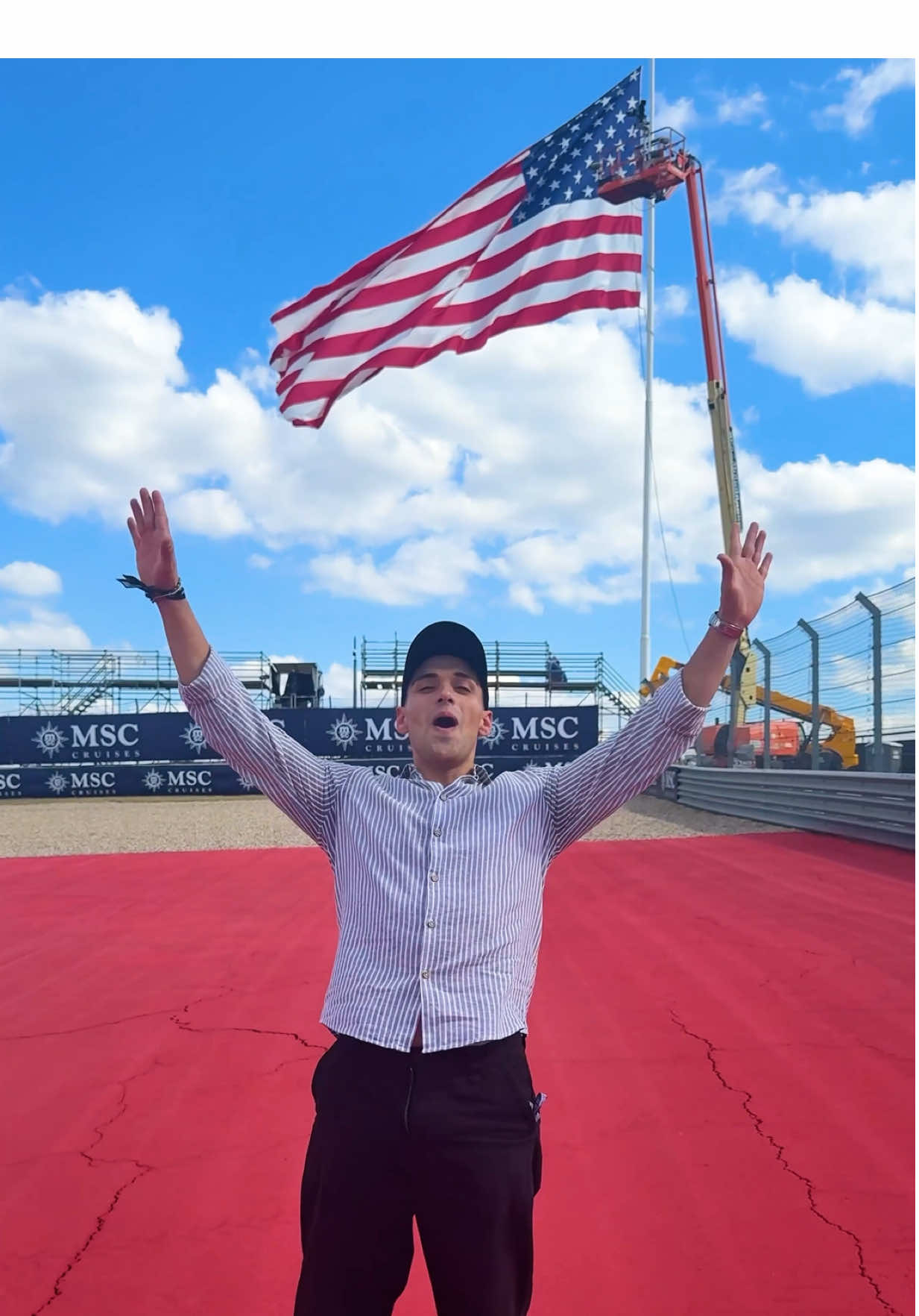 Not sure if I came for the race or the vibes… probably both 😎 Austin F1 never disappoints, thanks to @MSC Cruises Official for the ride! 🚀 ad #msccruises #F1