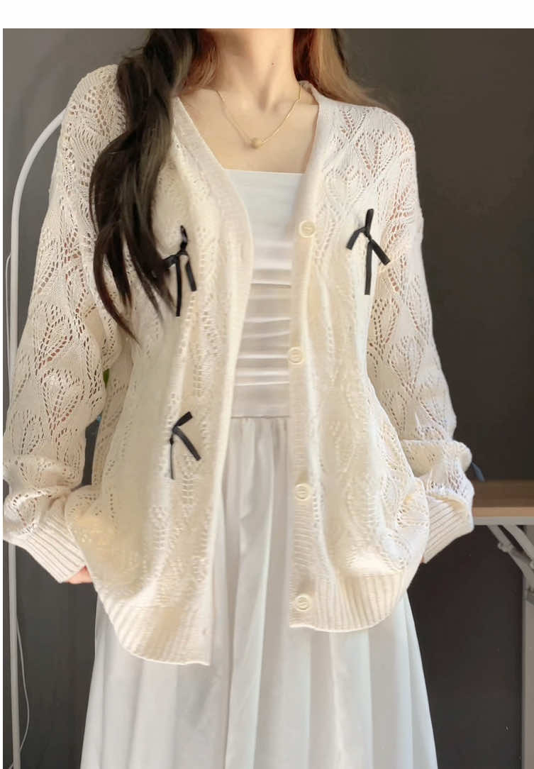 Áo cardigan khoác vào mùa thu này xinh lắm á, phối với áo dài cũng đẹp #aocardigan #aokhoaccardigan #aokhoacnu #aolencardigan #aocardigannu 
