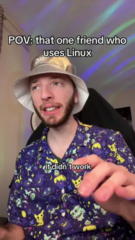 bro should’ve installed mint #fyp #linux #pov #skit #cringe 