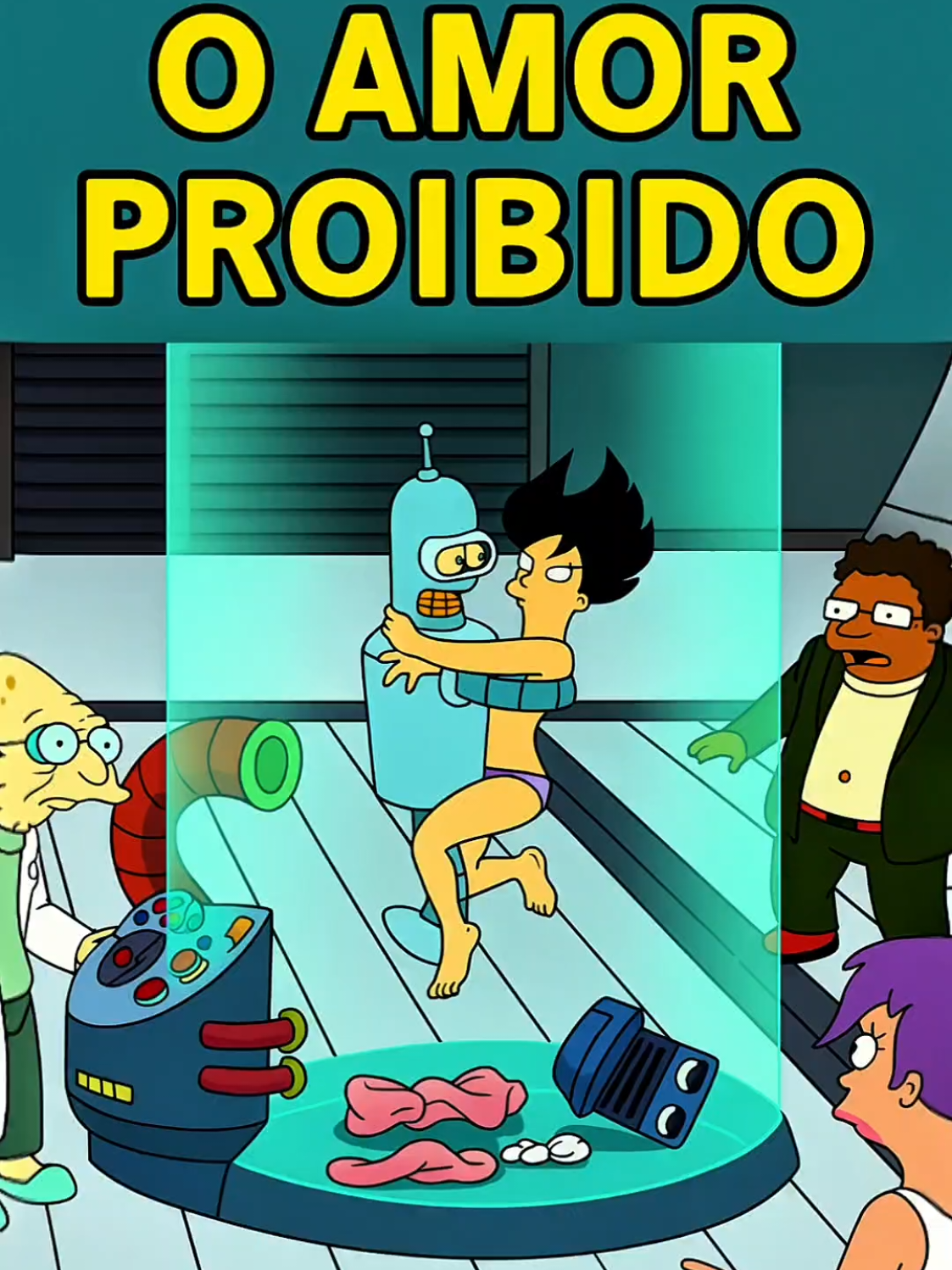 Um romance entre um Humano e robô, parte 2 #desenho #cartoon #criança #futurama 