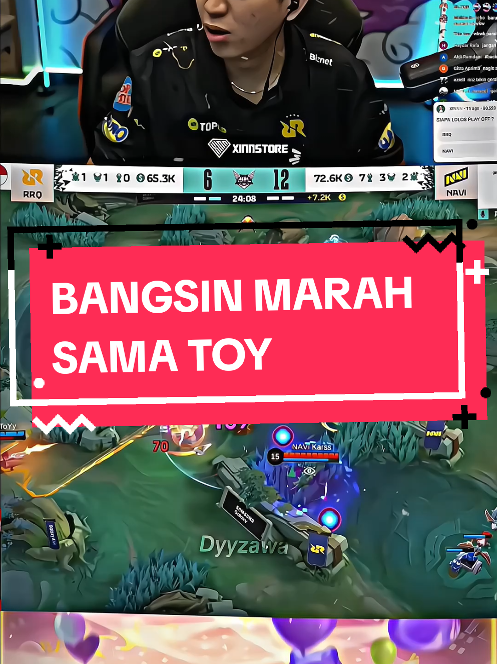 bangsin marah sama toy #MLBB9TH #MLBB #rrqxin #mplindonesia #fyp 